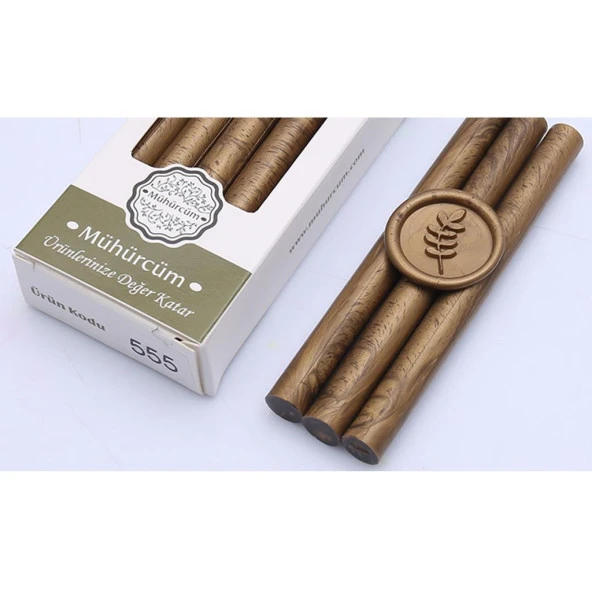 Mühür Mumu Çubuk 11mmx120mm 10lu Paket Model: 555 ANTİK AÇIK GOLD ürün görseli 1