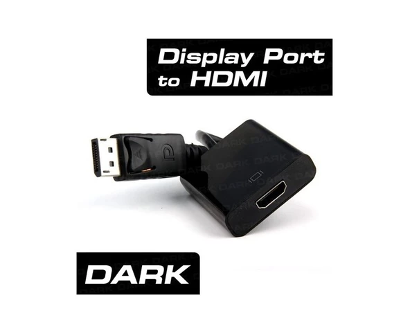 Dark DisplayPort to HDMI Dişi Çevirici 4K ürün görseli 1