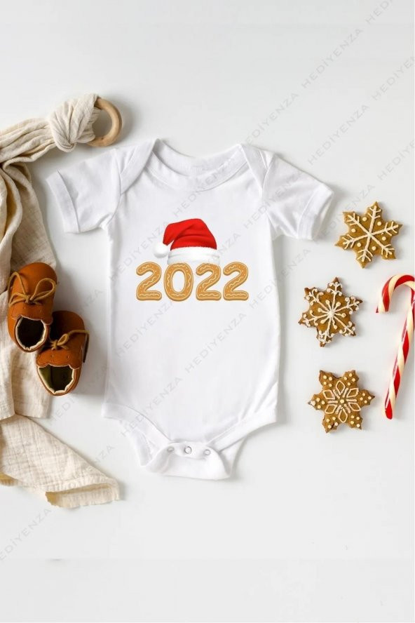 Yeni Yıl Hediyenza Özel Tasarım Bebek Zıbın Pamuklu Çıtçıtlı Body Bebek Hediye ürün görseli 1