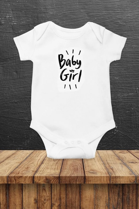 Baby Girl Hediyenza Özel Tasarım Bebek Zıbın Pamuklu Çıtçıtlı Body Bebek Hediye ürün görseli 1