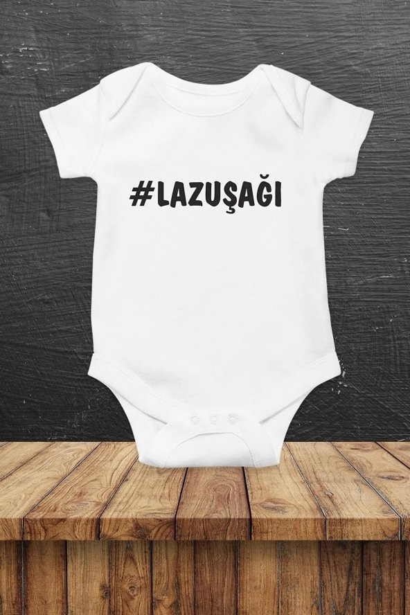 Lazuşağı Hediyenza Özel Tasarım Bebek Zıbın Pamuklu Çıtçıtlı Body Bebek Hediye ürün görseli 1