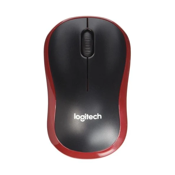 LOGITECH M185 NANO MOUSE KABLSZ BLACK/RED 910-002237 ürün görseli 1