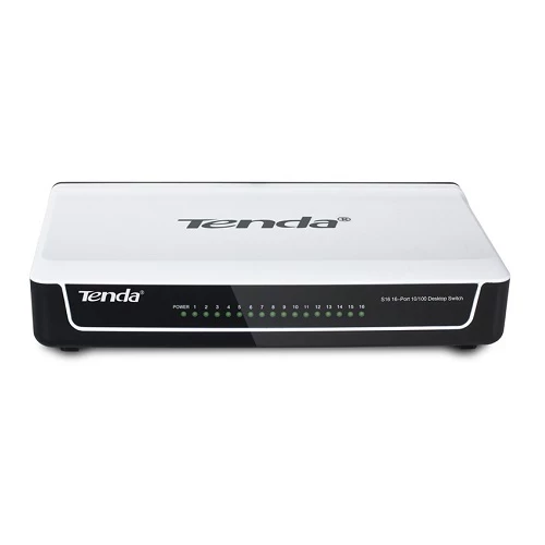 TENDA S16 16PORT 10/100 YÖNETİLEMEZ SWITCH ürün görseli 1