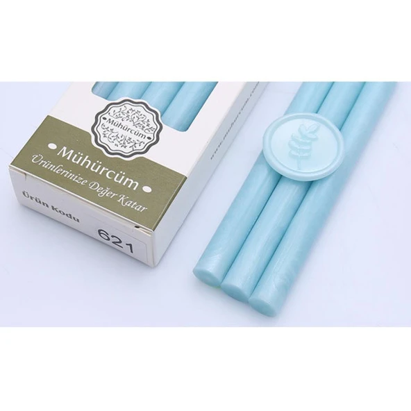 Mühür Mumu Çubuk 11mmx120mm 10 lu Paket Model: 621 BEBE MAVİ ürün görseli 1
