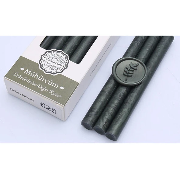 Mühür Mumu Çubuk 11mmx120mm 10lu Paket Mod: 625 GÜMÜŞ NEFTİ YEŞİL ürün görseli 1