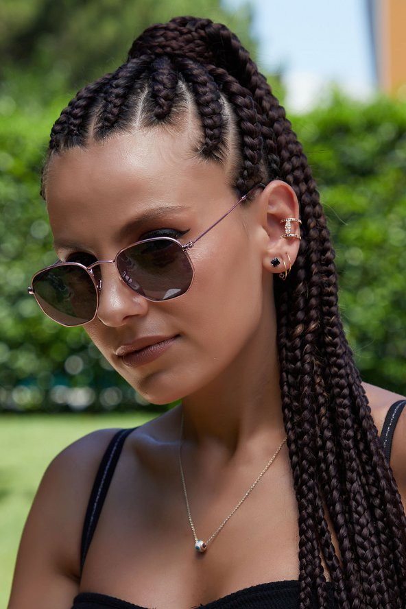 By Harmony BH 3548 Pembe Siyah Unisex Güneş Gözlüğü ürün görseli 1