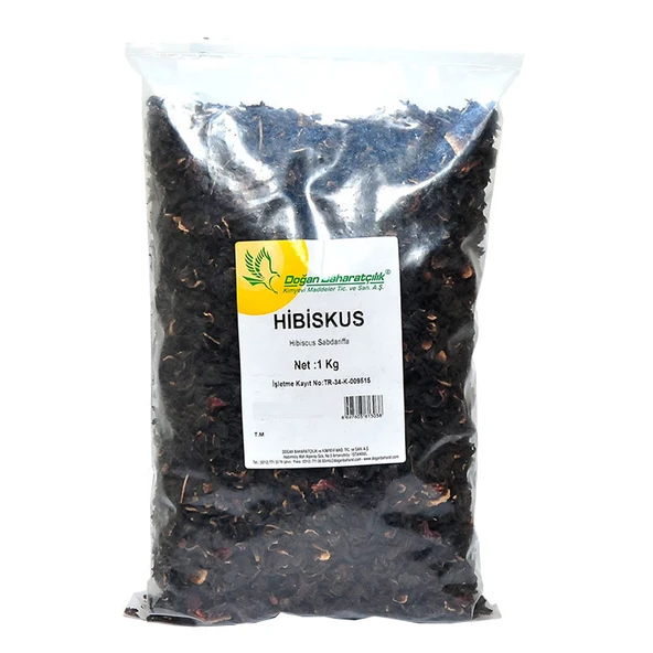 Afrika Bamya Çiçeği Hibiskus Mekke Gülü Doğal 1000 Gr Paket ürün görseli 1