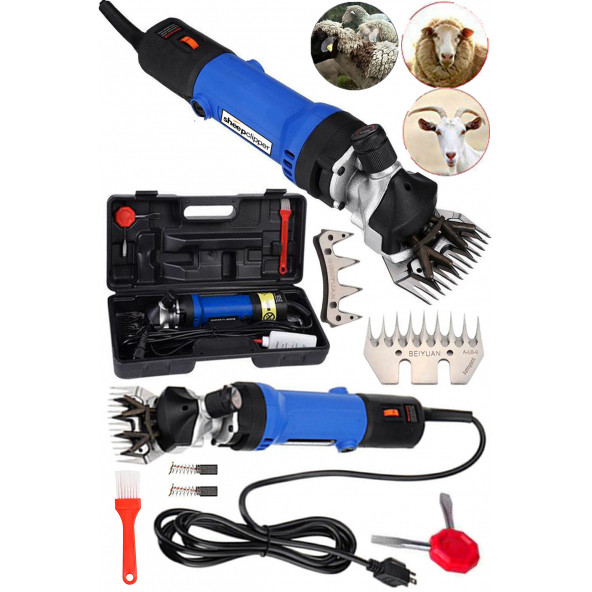Sheep Clipper  Alman 8200 Çift Metal Şanzuman Koyun Keçi Kırkım Makinesi Ağır Hizmt Devir Ayarlı Bakır Sargı ürün görseli 1