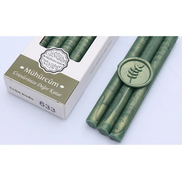 Mühür Mumu Çubuk 11mmx120mm 10 lu Paket Model: 633 ALTIN YAPRAK ürün görseli 1