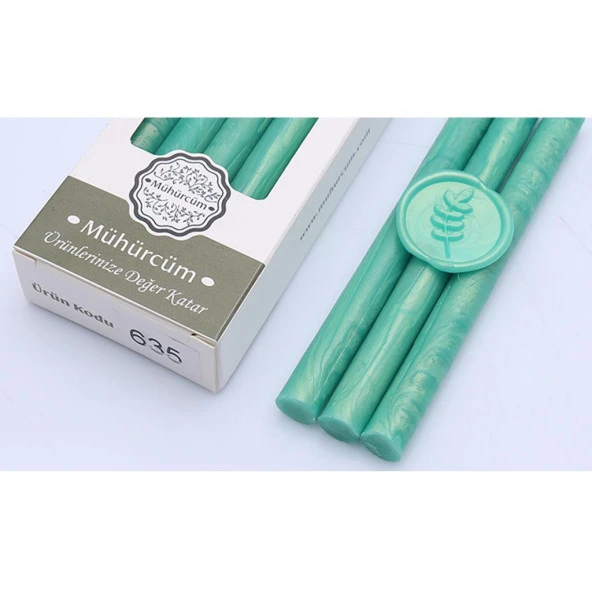 Mühür Mumu Çubuk 11mmx120mm 10 lu Paket Model: 635 SU YEŞİLİ ürün görseli 1