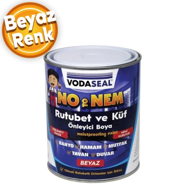 Vodaseal No Nem Rutubet Küf Terleme Önleyici Boya 1 Kg ürün görseli 1