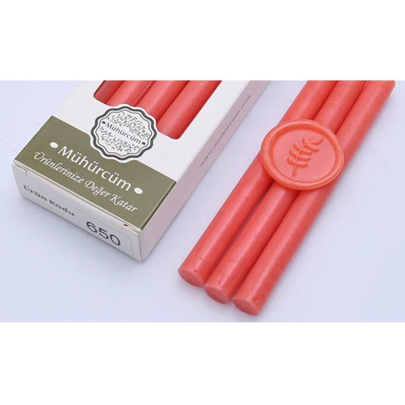 Mühür Mumu Çubuk 11mmx120mm 10 lu Paket Model: 650 ÇİLEK SEDEF ürün görseli 1