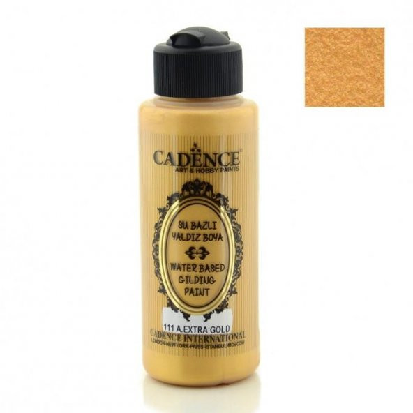 Cadence Su Bazlı Yaldız Boya 111 Antik Ekstra Altın 120ML ürün görseli 1