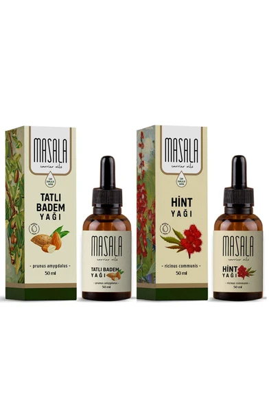 Tatlı Badem Yağı + Hint Yağı 2 X 50 ml ürün görseli 1