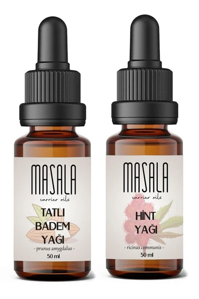 Tatlı Badem Yağı + Hint Yağı 2 X 50 ml - Resim 2