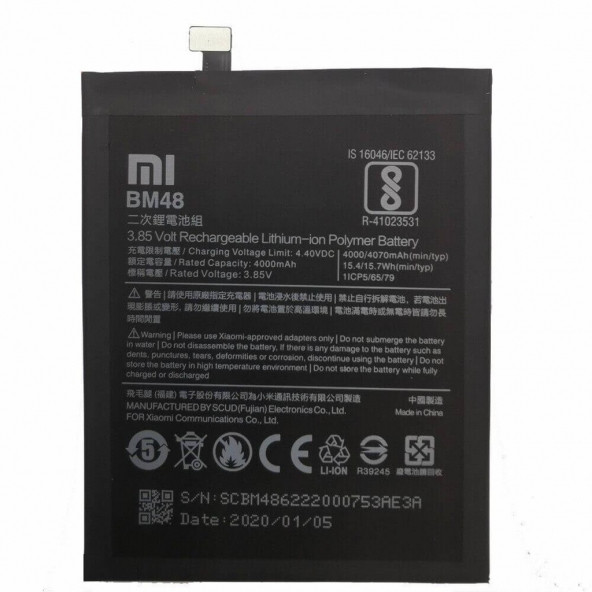 Xiaomi BM48 Batarya Redmi Mi Note 2 Uyumlu Yedek Batarya ürün görseli 1