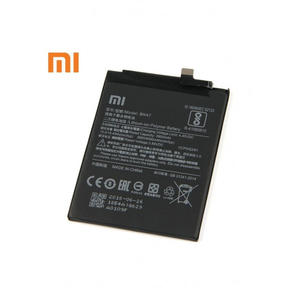 Xiaomi BN47 Batarya Redmi 6 Lite Mi A2 Lite Uyumlu Yedek Batarya ürün görseli 1