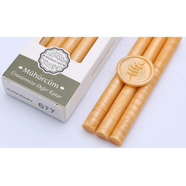 Mühür Mumu Çubuk 11mmx120mm 10 lu Paket Model: 677 ALTIN BAŞAK ürün görseli 1