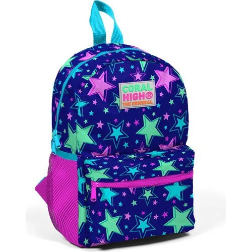 Coral High Kids Saks Yıldız Desenli Iki Bölmeli Anaokul Sırt Çantası 23335 ürün görseli 1
