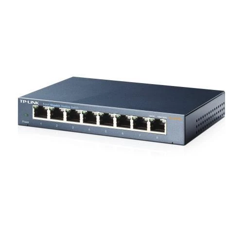 TP-LINK TL-SG108 8PORT 10/100/1000 YÖNETİLEMEZ SWITCH ürün görseli 1