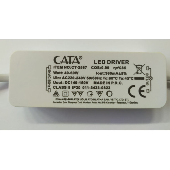 Cata 60 Watt Led Driver Ct-2587 ürün görseli 1