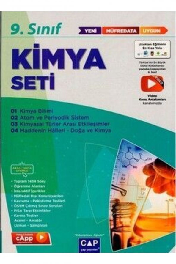 9. Sınıf Kimya Anadolu Seti 2023 ürün görseli 1