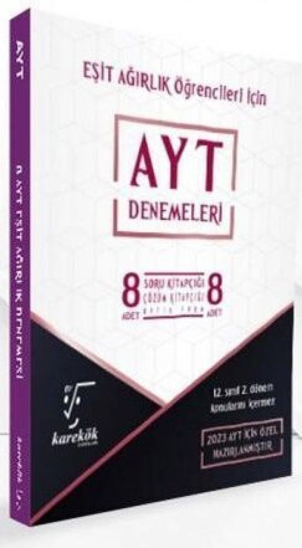 Karekök 2023 YKS AYT Eşit Ağırlık 8 Deneme ürün görseli 1