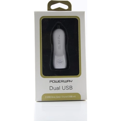Ayt Powerway X-777 Çift Usb'li 2.1 Amper Çakmaklık Araç Şarj Cihazı Hızlı Şarj Aleti ürün görseli 1