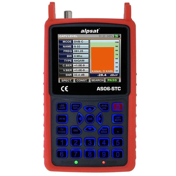 Ayt Satfinder 6 HD Slim Görüntülü Uydu Bulucu-AHD Test Cihazı AS06-STC ürün görseli 1
