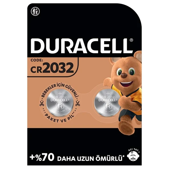 Duracell CR2032 2'li Lityum Pil - Resim 2