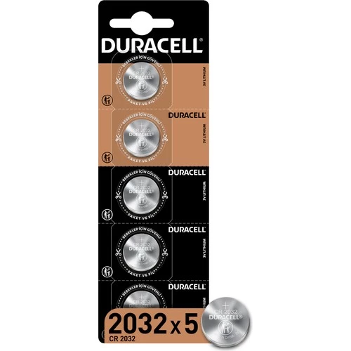 Duracell CR2032 Lityum Pil 5'li Paket ürün görseli 1
