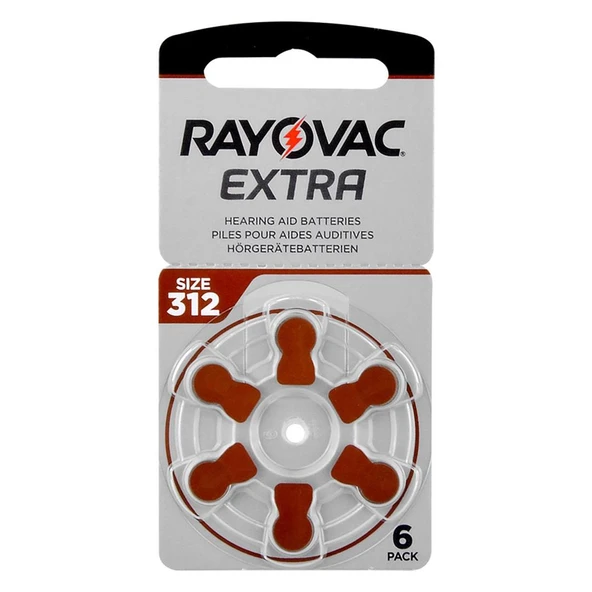 Rayovac 312 No Kulaklık Pili 6'lı Paket ürün görseli 1