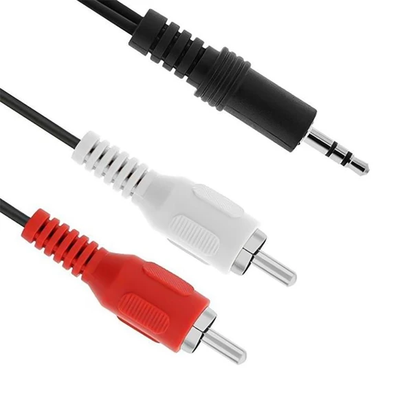 Powermaster 2 RCA Erkek 3.5 Mm Stereo Erkek 1.5 Metre Kablo ürün görseli 1