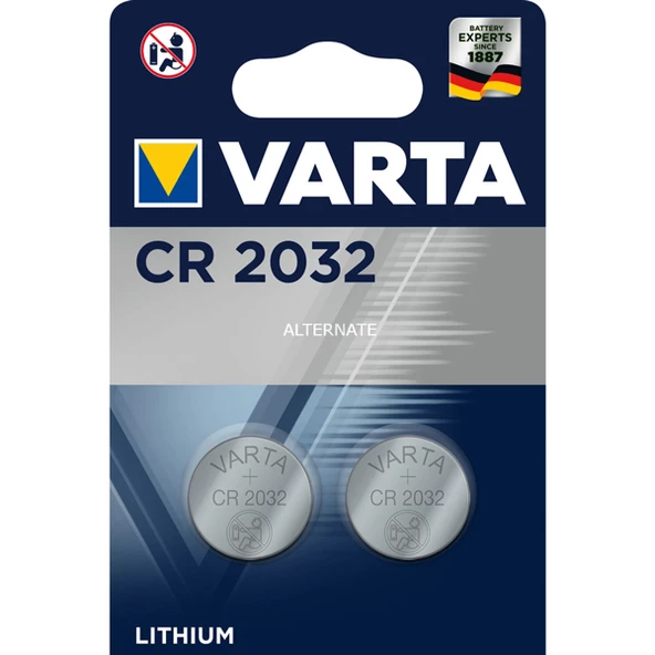 Varta CR 2032 3 Volt Lityum Pil 2'li ürün görseli 1