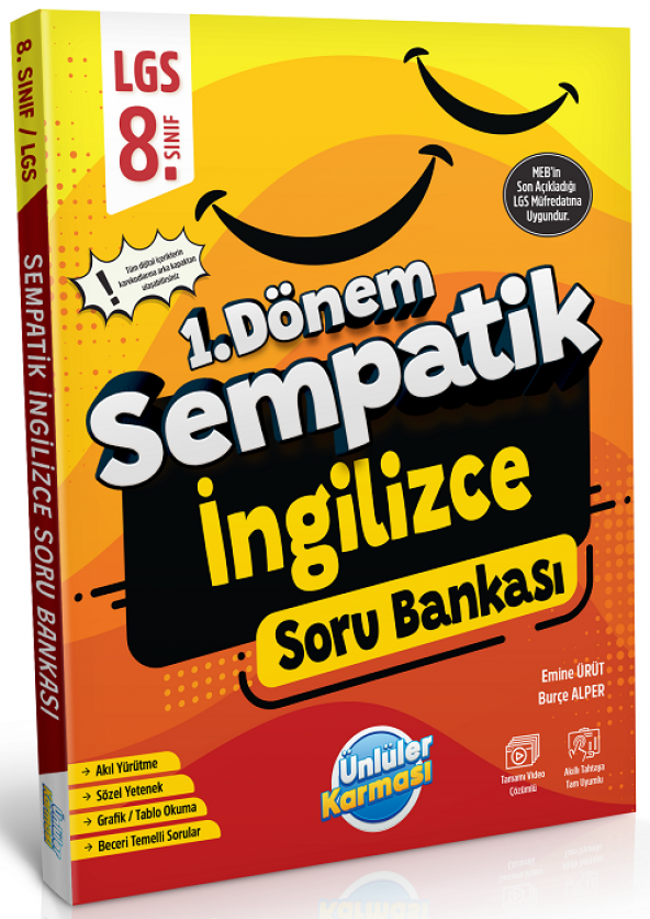 Sempatik 8. Sınıf İngilizce Soru Bankası      (1.Dönem) ürün görseli 1