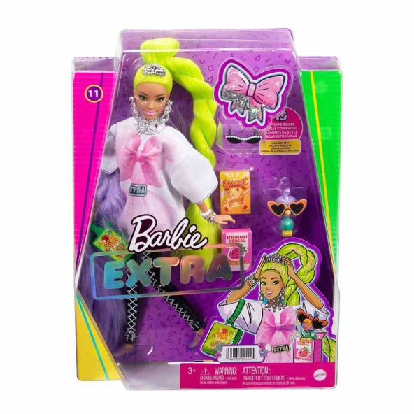 Barbie Extra - Neon Saçlı Bebek HDJ44 ürün görseli 1