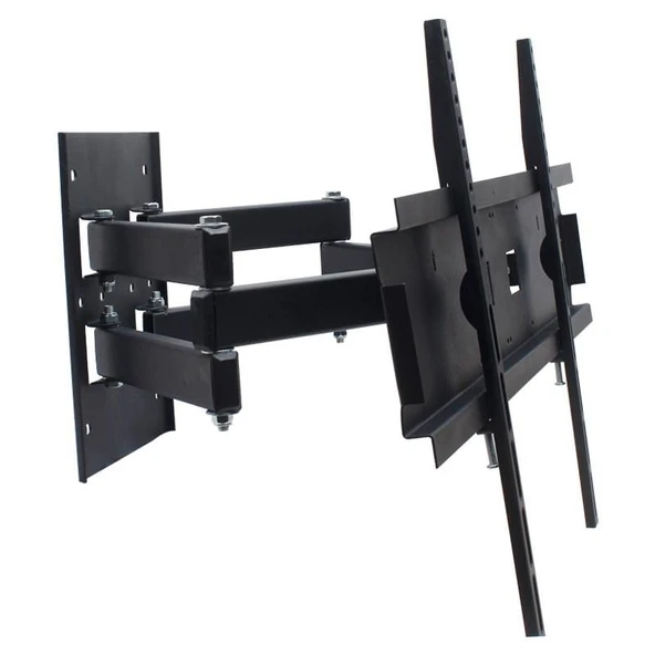 Powermaster 39-55 İnç Çift Kollu Kilitli Hareketli Lcd Led Tv Monitör Duvar Askı Aparatı 98-140 Ekran Uyumlu ürün görseli 1
