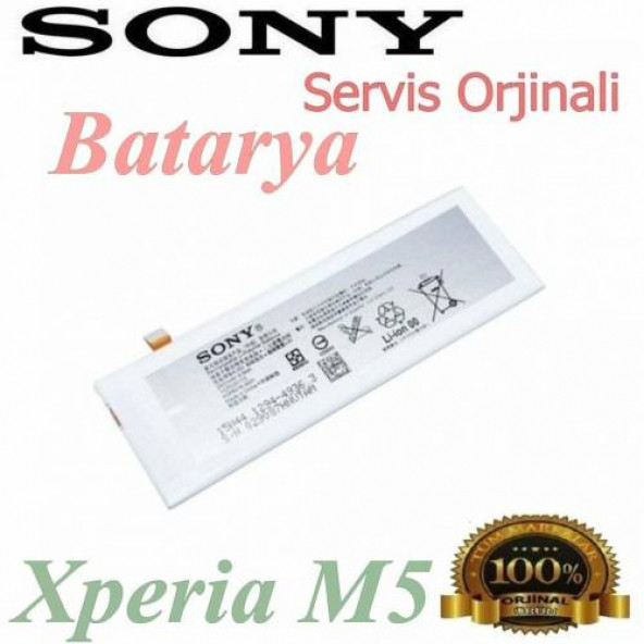Sony M5 Batarya Xperia E5633 E5643 E5663 E5603 Uyumlu Yedek Batarya ürün görseli 1