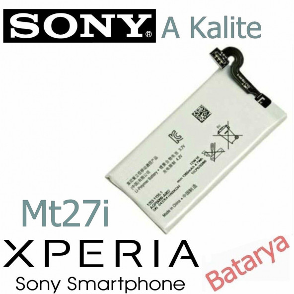 Sony Xperia Sola Batarya Sony Xperia Mt27i Mt27 Uyumlu Yedek Batarya ürün görseli 1