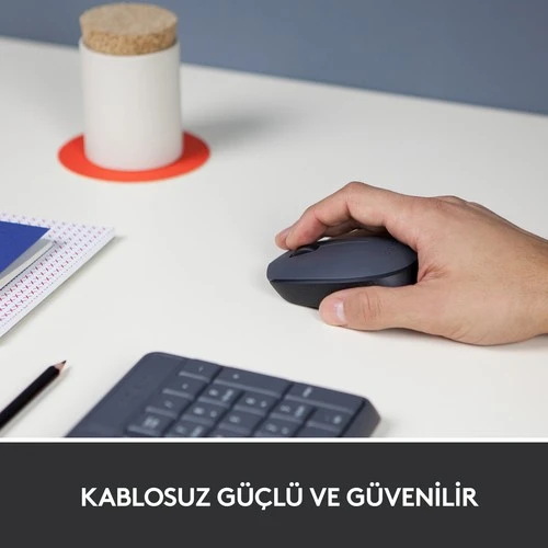 LOGITECH M170 USB SİYAH KABLOSUZ MOUSE 910-004642 - Resim 2