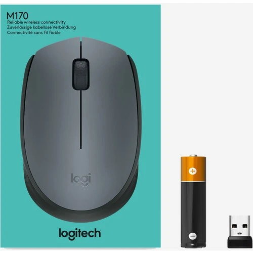 LOGITECH M170 USB SİYAH KABLOSUZ MOUSE 910-004642 - Resim 8
