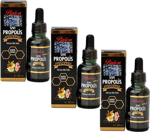 3 ADETBalen Su Bazlı Sıvı Propolis Damla 30 ml. ürün görseli 1