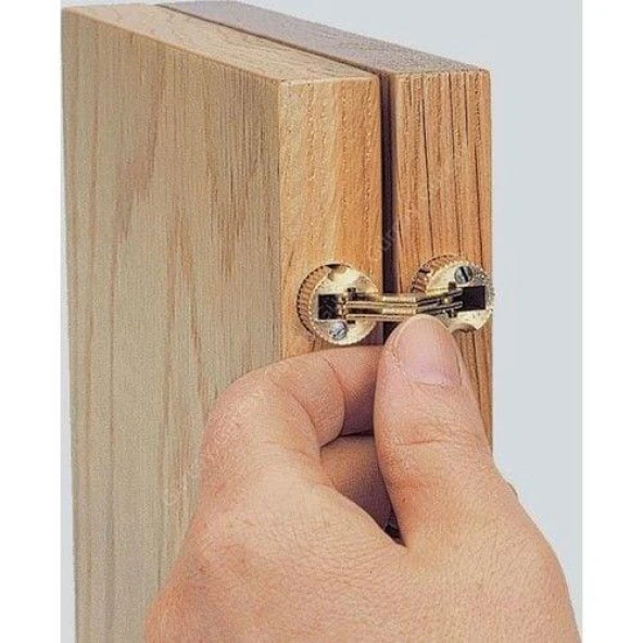 Silindir Masa Menteşesi Pirinç 12mm (2 Adet) - Resim 2