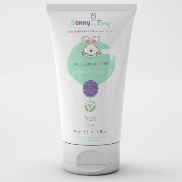 Bonny Tiny Kids Diş Macunu 3+ Yaş 40 ml ürün görseli 1