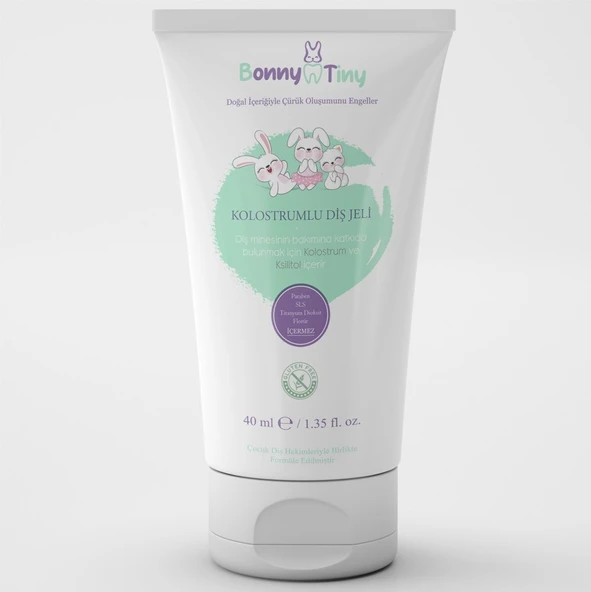Bonny Tiny Koruyucu Kolostrumlu Diş Jeli 40 ml - Resim 2
