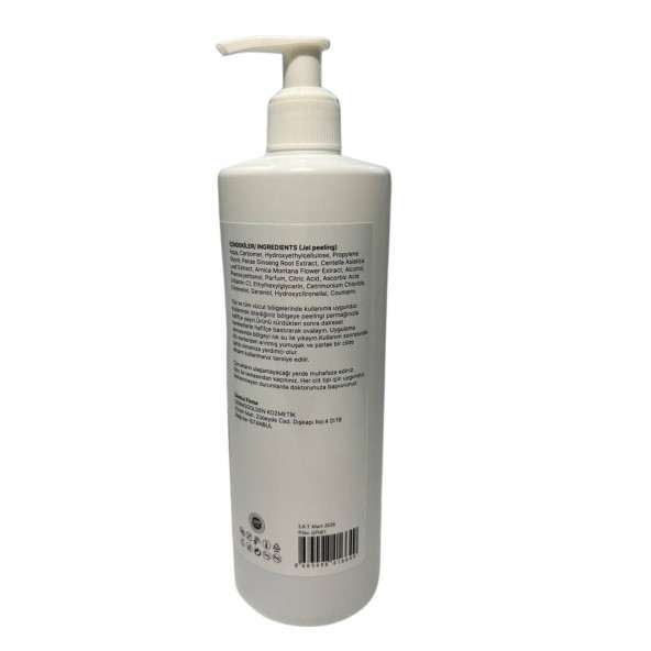 KABİN BOY JEL PEELİNG YENİLENMİŞ FORMÜL II 500 ML ürün görseli 1