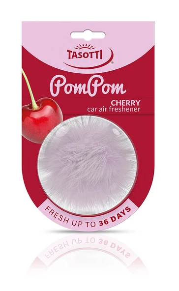Tasotti Pom Pom (Cherry) Kiraz Esansli Ayna Alti Asma Koku ürün görseli 1