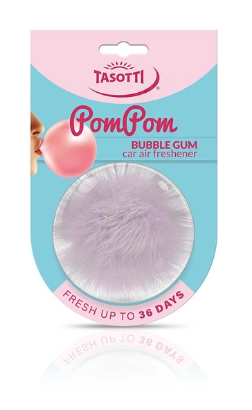 Tasotti Pom Pom (Bubble Gum) Tatli Sakiz Aromali Ayna Alti Asma Koku ürün görseli 1