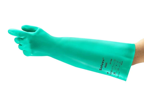 Ansell Solvex 37-185 Kimyasal Dirençli Uzun İş Eldiveni - Resim 2