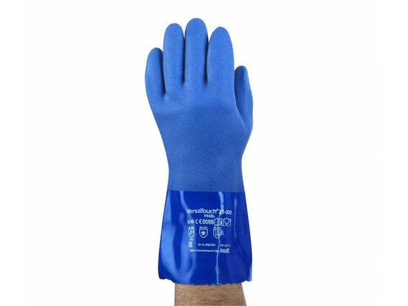 Ansell Alphatec 23-200 Gıda Uyumlu Kimyasal ve Sıvı Korumalı PVC İş Eldiveni ürün görseli 1